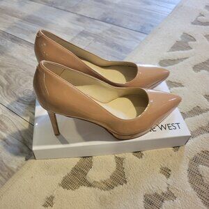 Nine west nude patent leather heels 8